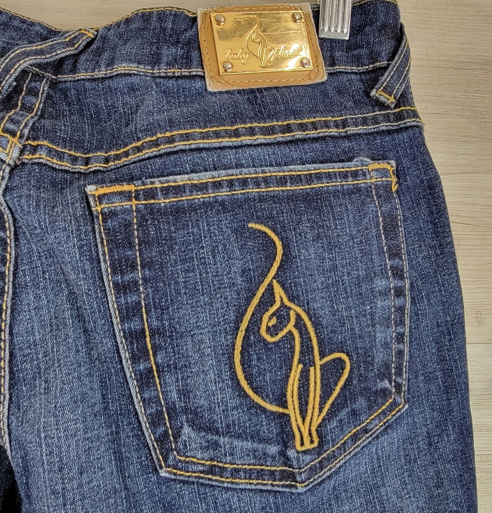 Y2K Baby Phat Authentic Flare Leg Jeans Women's Size 9 USA Made - Picture 15 of 16